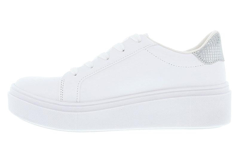 Tenis Vizzano Casual Branco e prata