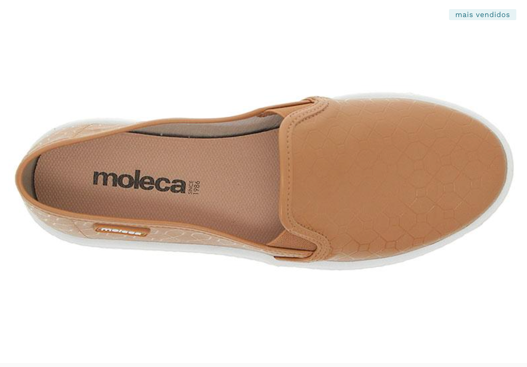 Mocassim Feminino l Moleca Napa Turim Microfuros
