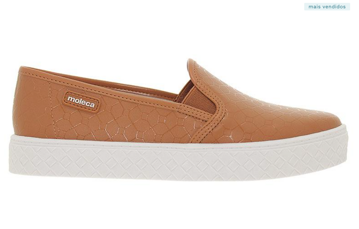 Mocassim Feminino l Moleca Napa Turim Microfuros
