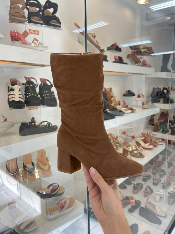 Bota Feminina - Camurca Strech Duo Beira Rio