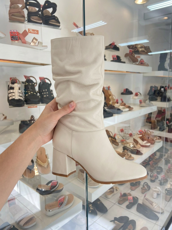 Bota | Napa Pele Strech (Branco)